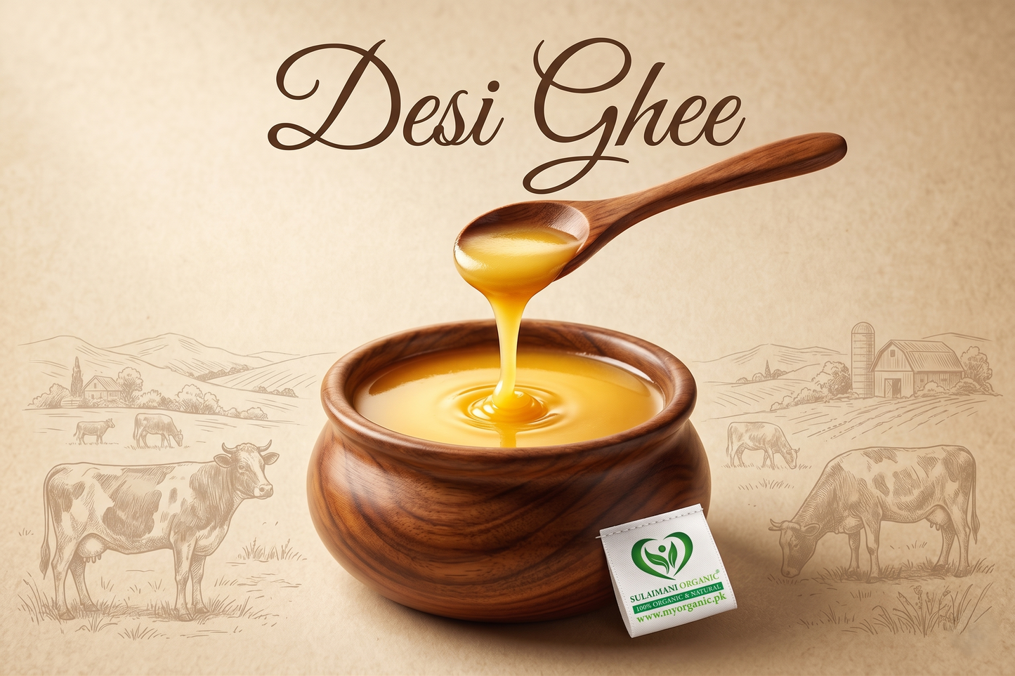 Ghee (Desi Cow) – Pure, Organic & Nutrient-Rich Traditional Ghee